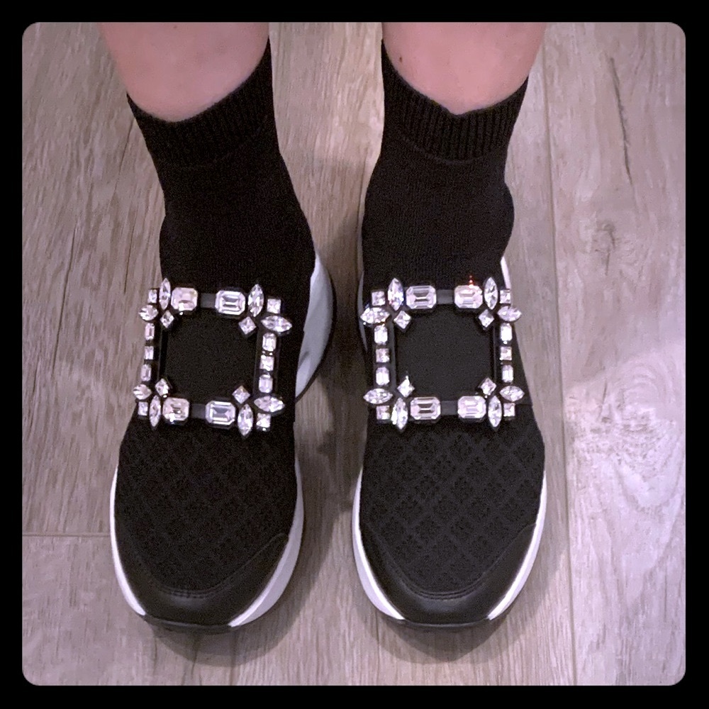 Like New Roger Vivier Viv Run Sock Booties Sneaker 37